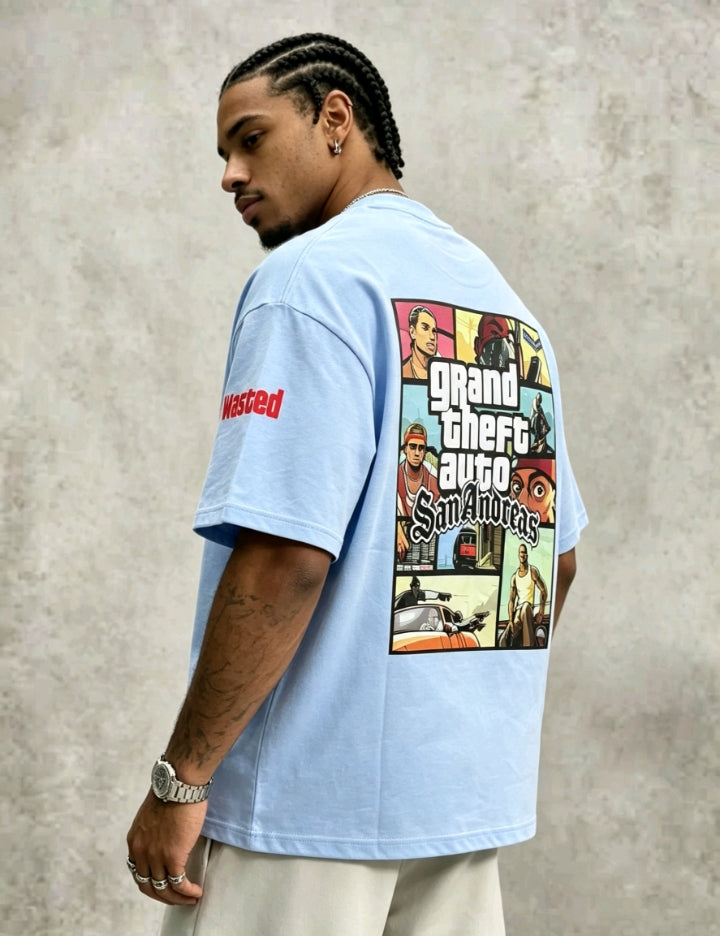 T-shirt GTA San Andreas Bleu