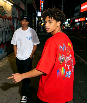 T-shirts AMIRI rouge et blanc