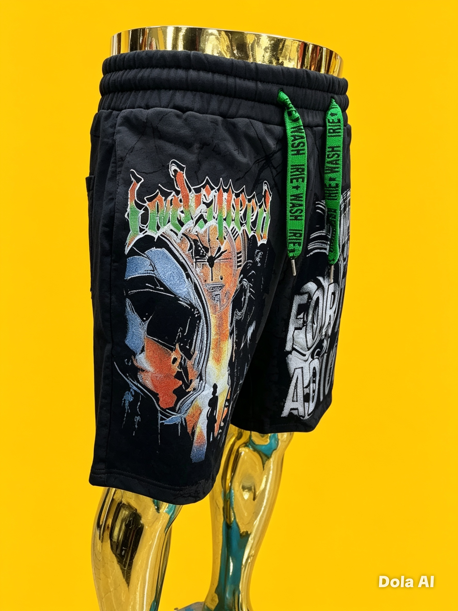 short en molleton de style streetwear
