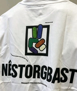 T-shirt Blanc Nistorgbast