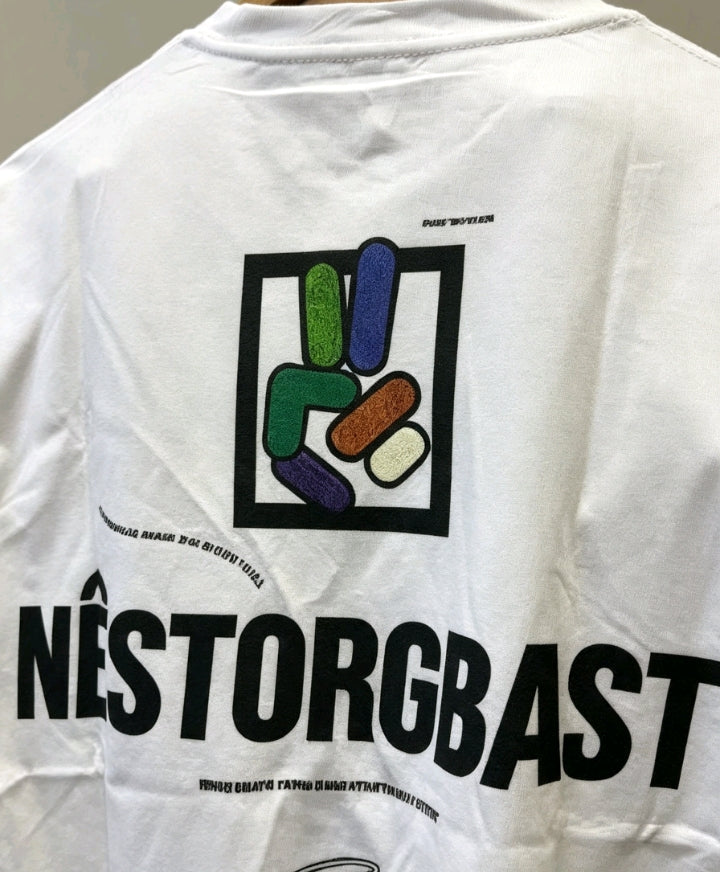 T-shirt Blanc Nistorgbast