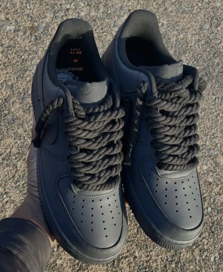 Air force 1 rope laces black
