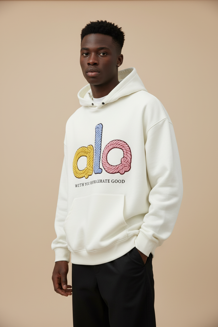 Pull alo blanc.