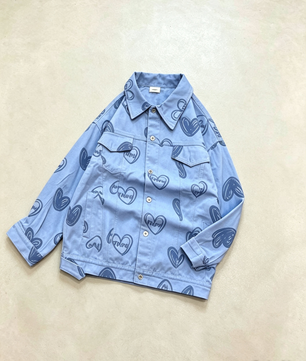Veste Art Cœur Rose Poudré
