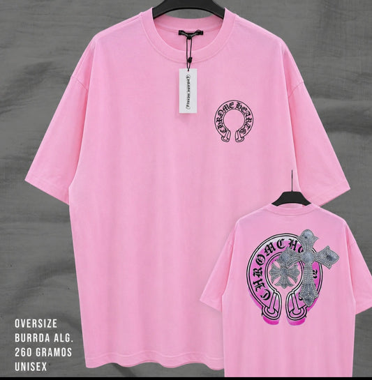 T-shirts rose de croix