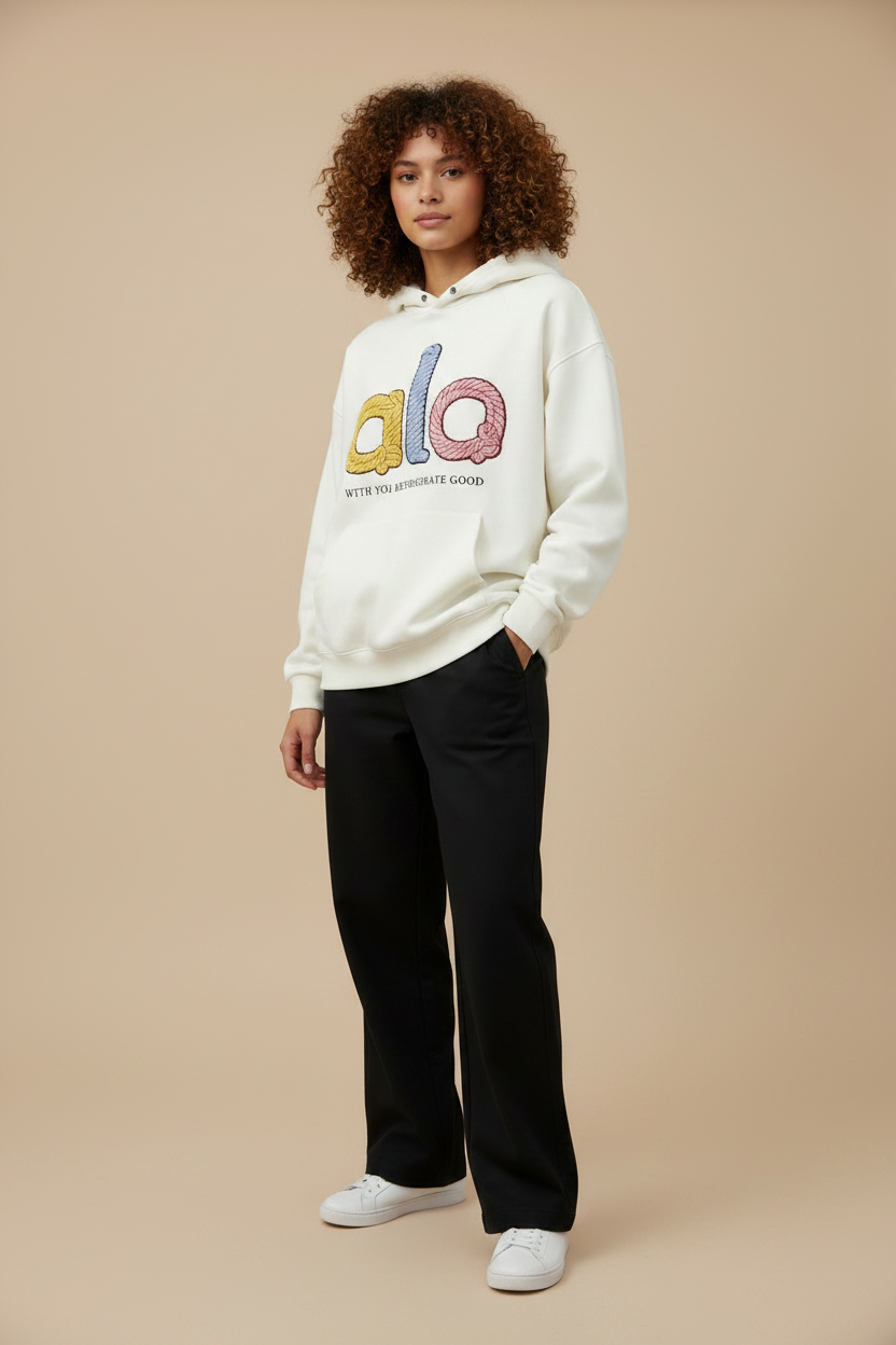 Pull alo blanc.