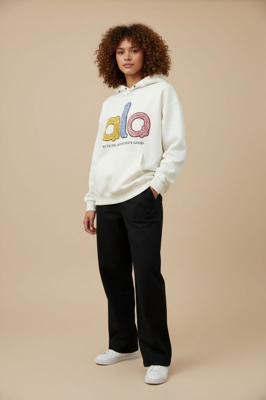 Pull alo blanc.