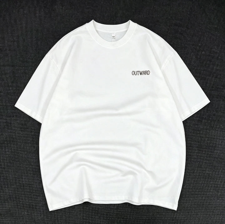 T-shirt outward