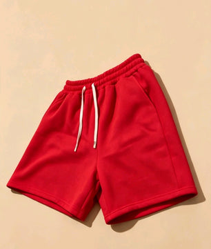 Short décontracté basique rouge