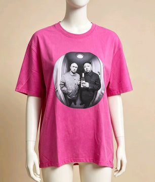 T-shirts rose.