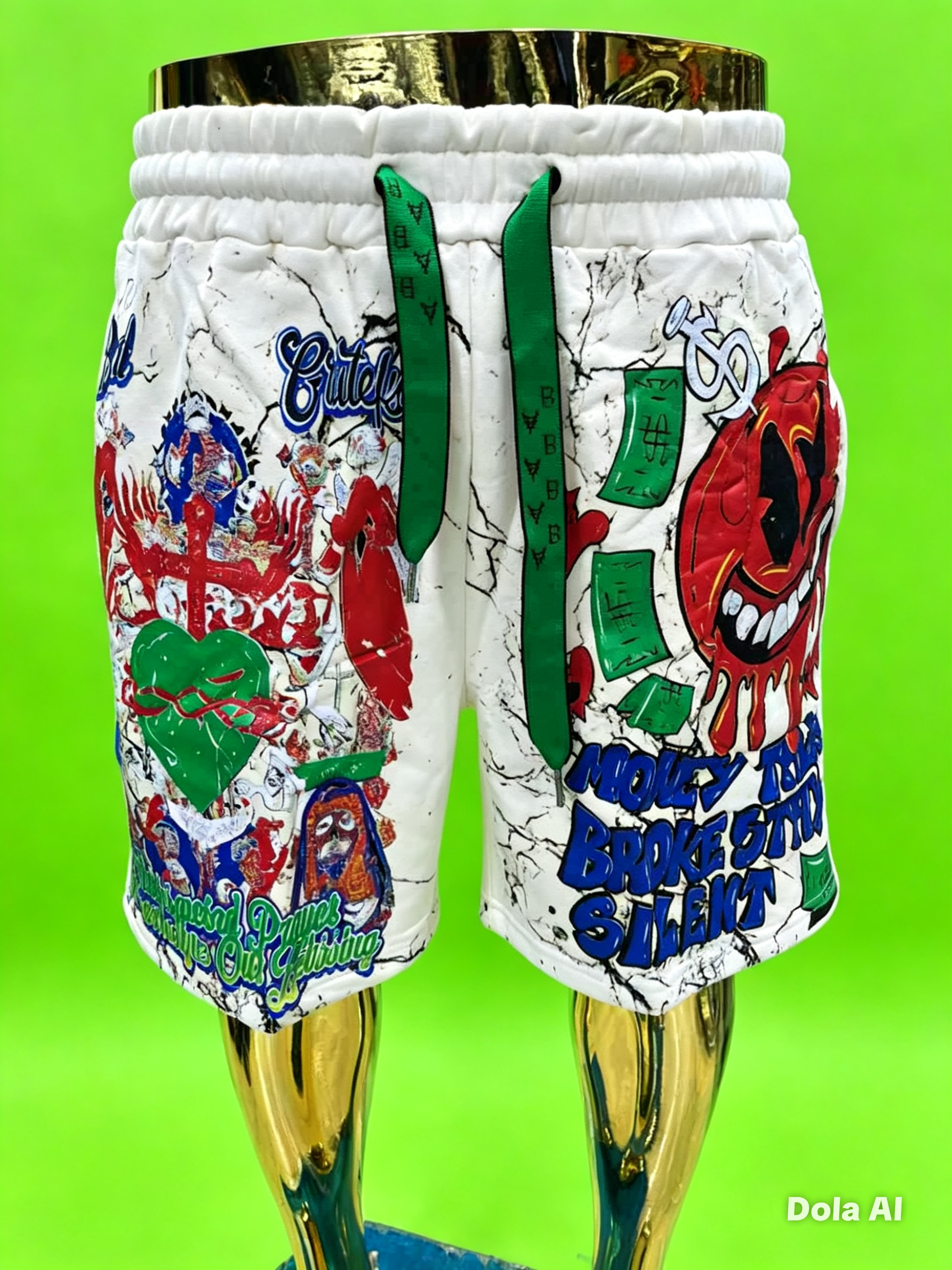 short en molleton de style streetwear