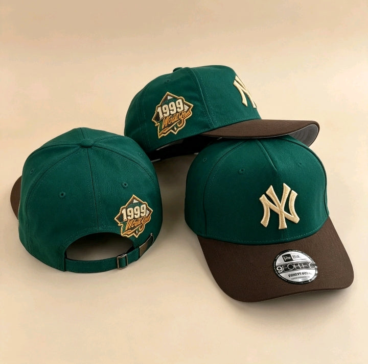 Casquette New York Yankees Édition 1999 Vert & Marron