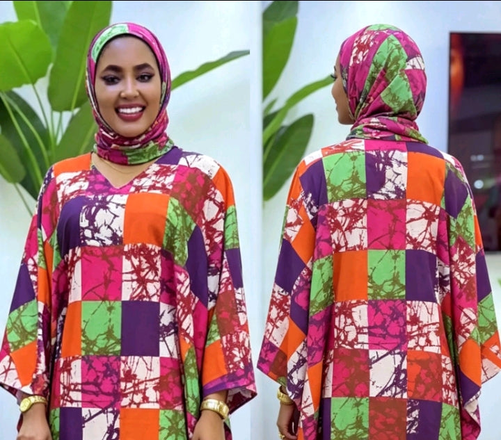 Robe Longue Africaine Multicolore