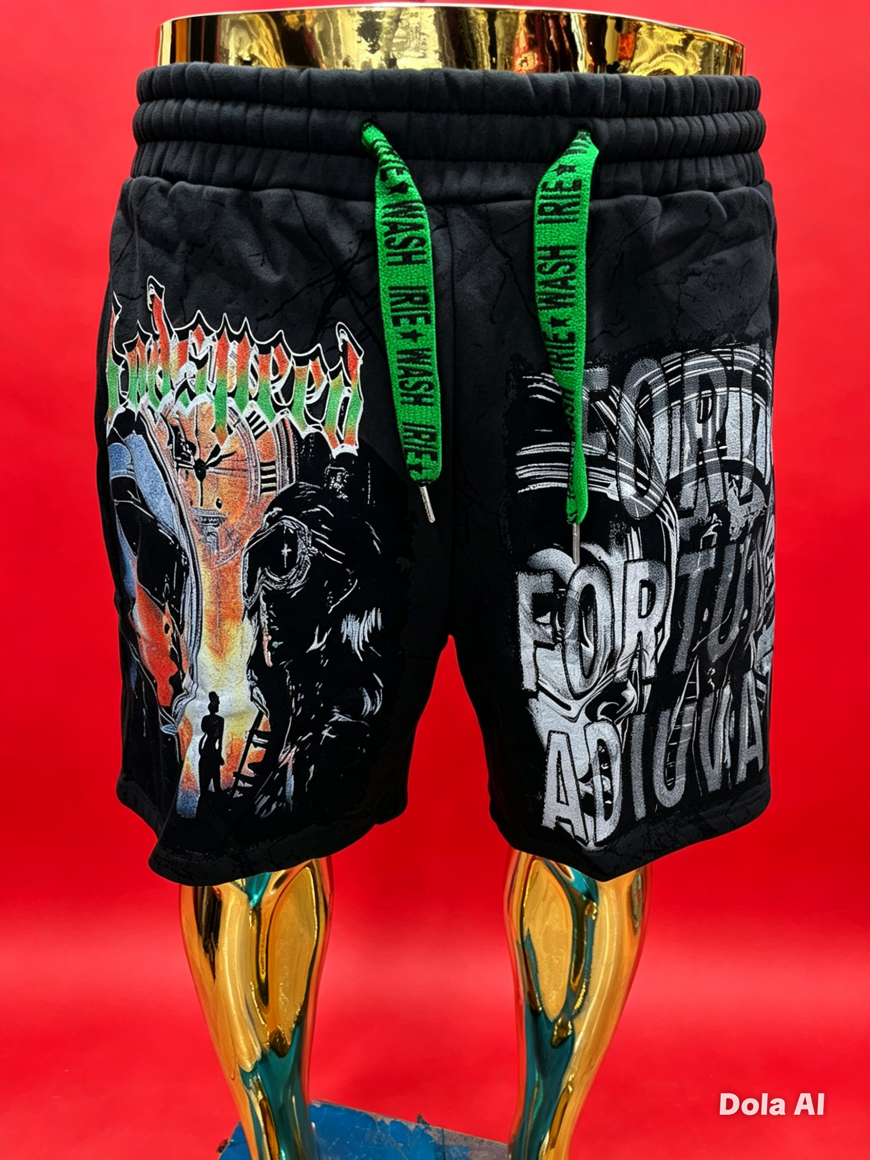 short en molleton de style streetwear