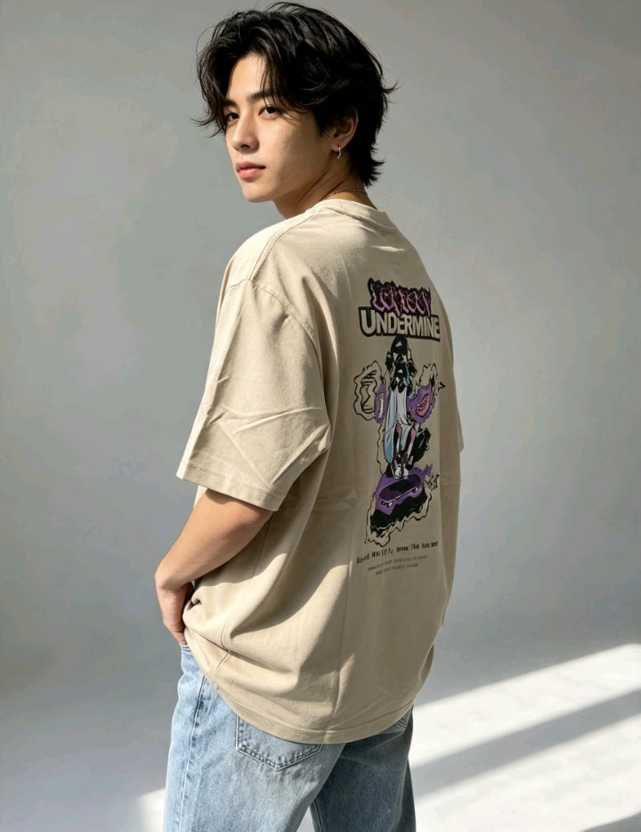 T-shirt Beige Undermine