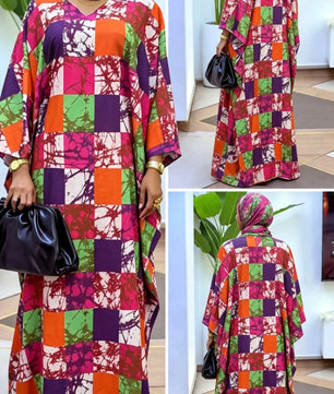 Robe Longue Africaine Multicolore