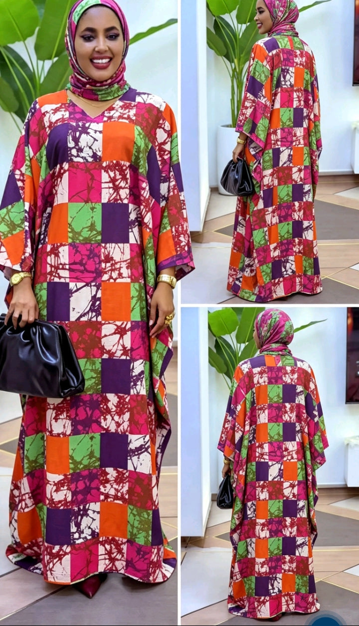 Robe Longue Africaine Multicolore