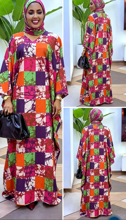 Robe Longue Africaine Multicolore