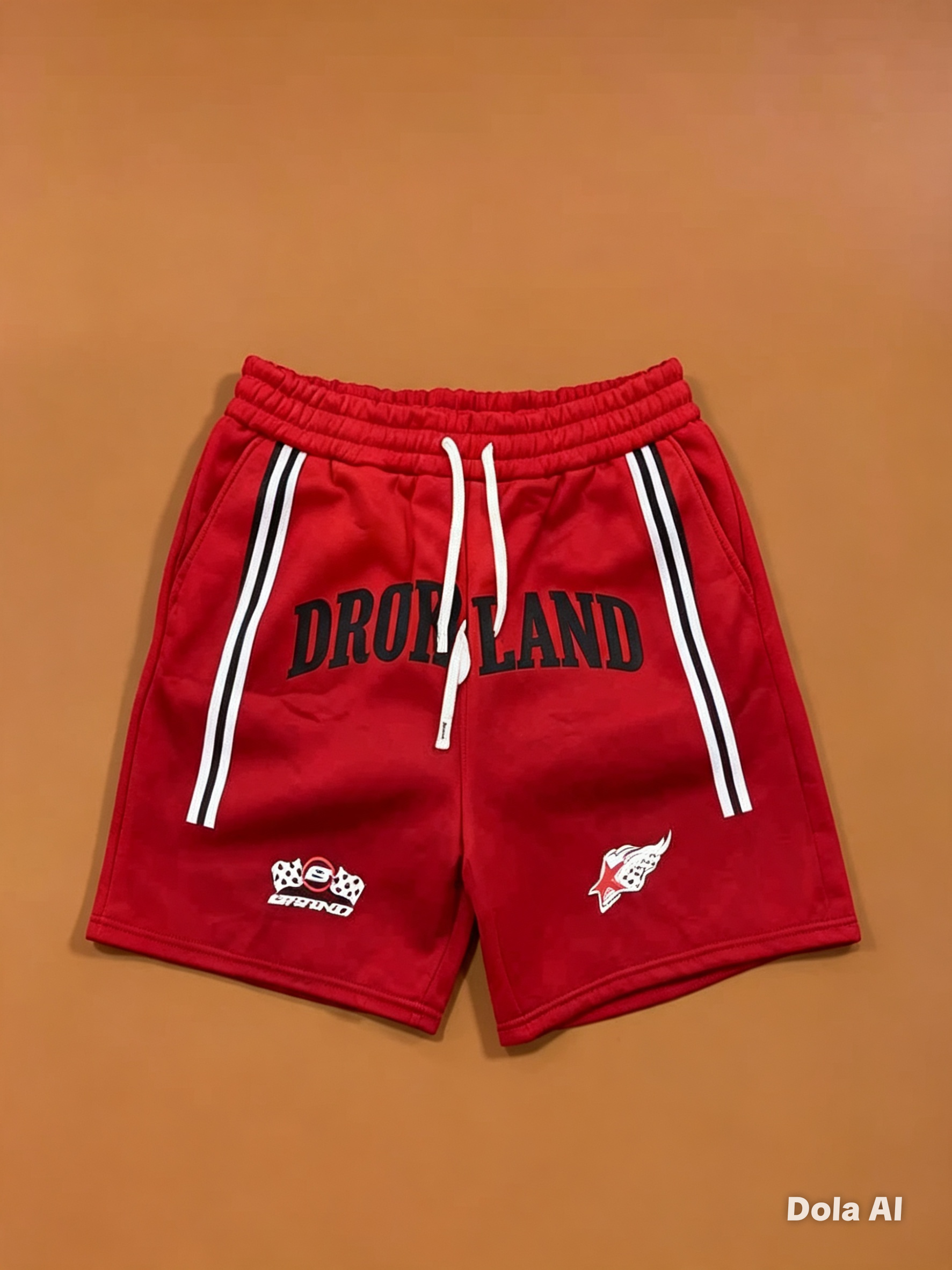 Short droland  rouge