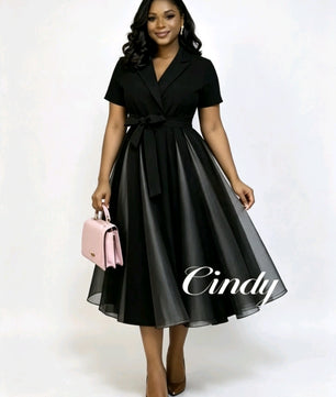 Robe Élégante Ceinturée Cindy