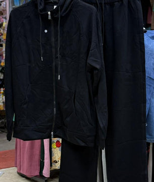Ensemble à capuche zippée et pantalon large