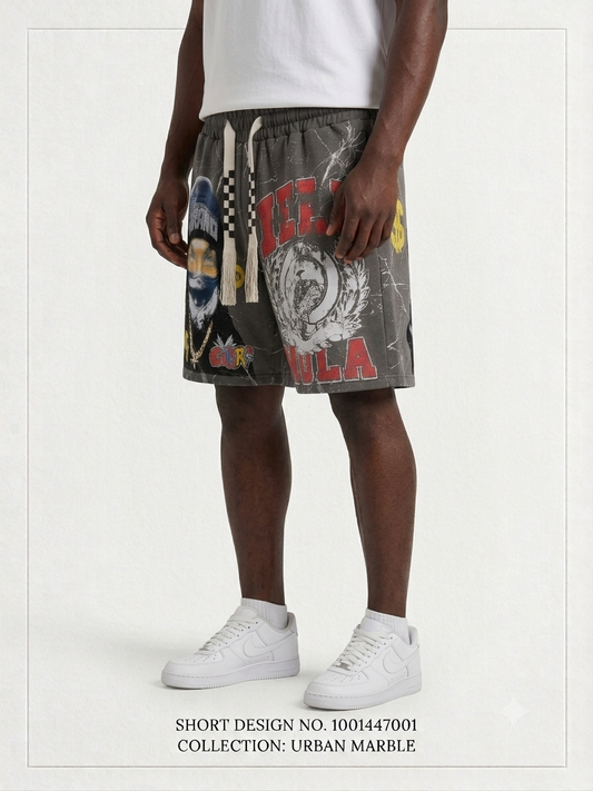 short en molleton de style streetwear