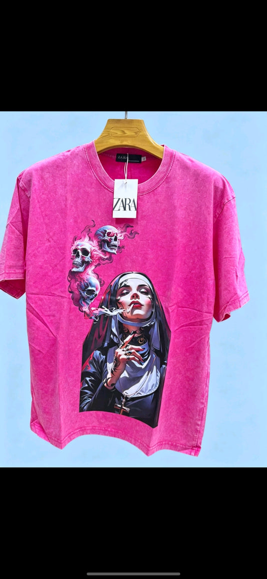 T-shirts rose clair