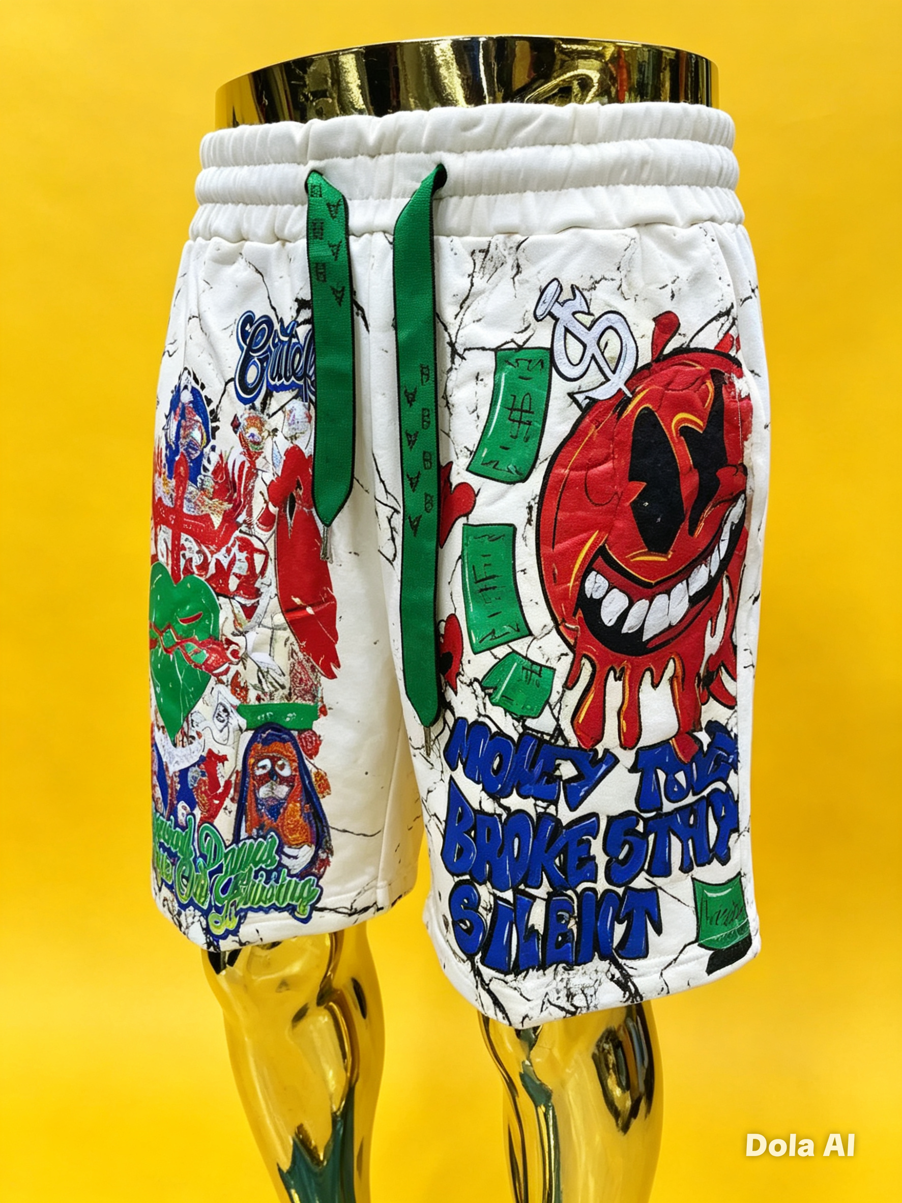 short en molleton de style streetwear