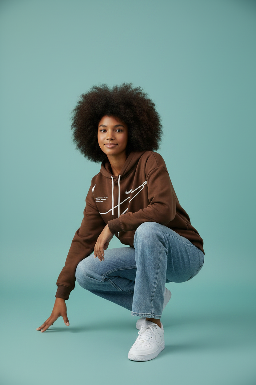 Pull NIKE marron