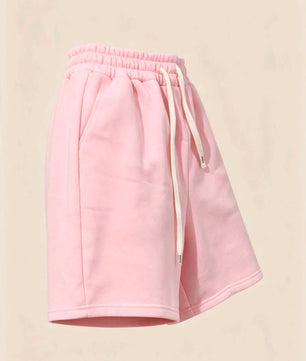 Short décontracté basique rose