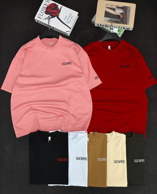T-shirt outward
