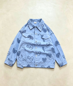 Veste Art Cœur Rose Poudré
