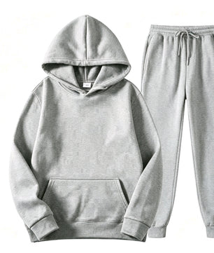 Ensemble Sweat Capuche Vert — Style Décontracté
