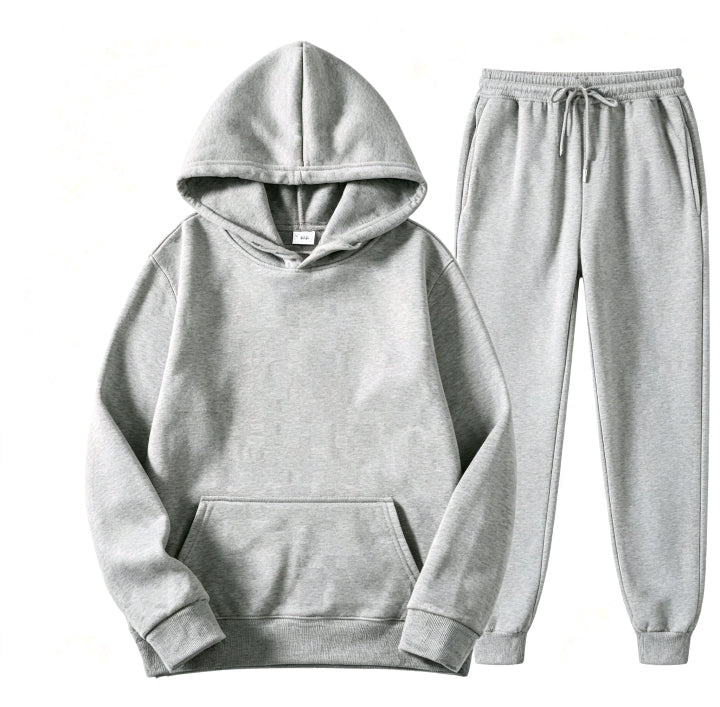 Ensemble Sweat Capuche Vert — Style Décontracté