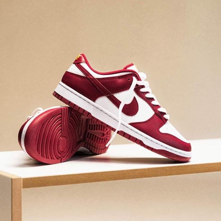 Chaussures Nike dunk rouge