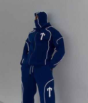 Sweat Capuche T Bleu Nuit