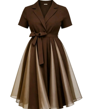 Robe Élégante Ceinturée Cindy
