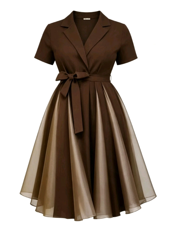 Robe Élégante Ceinturée Cindy