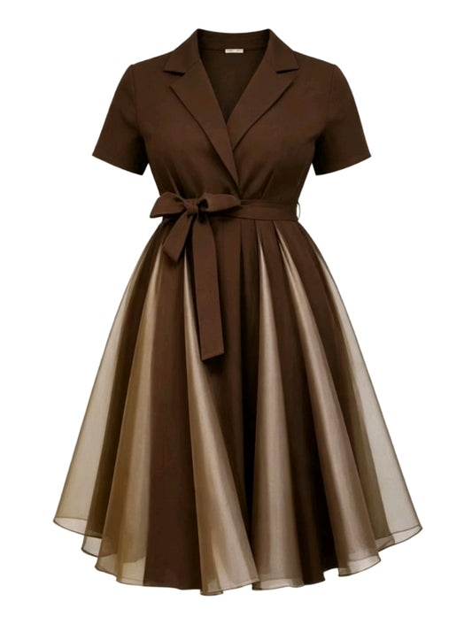 Robe Élégante Ceinturée Cindy