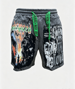 short en molleton de style streetwear