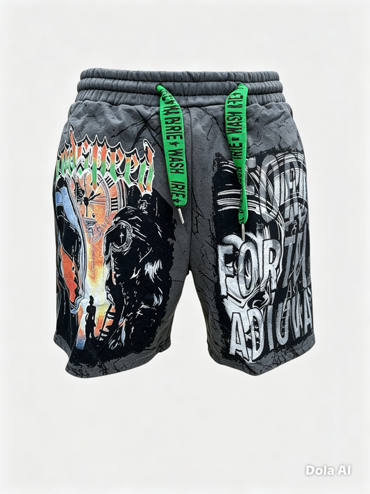 short en molleton de style streetwear