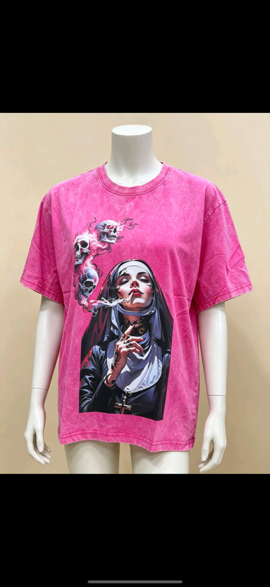 T-shirts rose clair