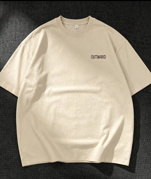 T-shirt outward