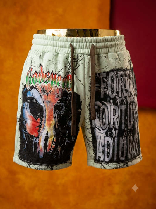 short en molleton de style streetwear