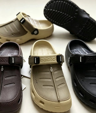 Clogs Confort Réglable — Marron / Kaki / Noir