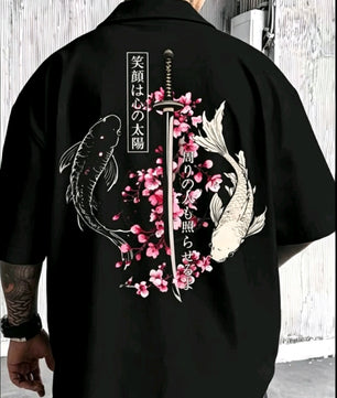 T-shirt Koi & Katana Cerisier en Fleurs