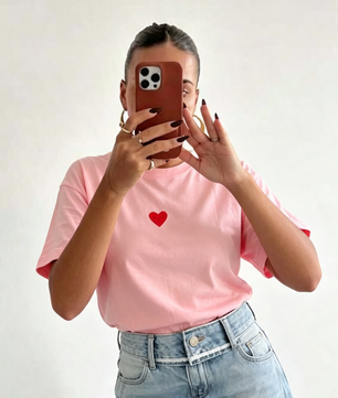 T-shirt de coeur