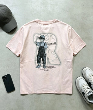 T-shirt Rose Pâle Leader