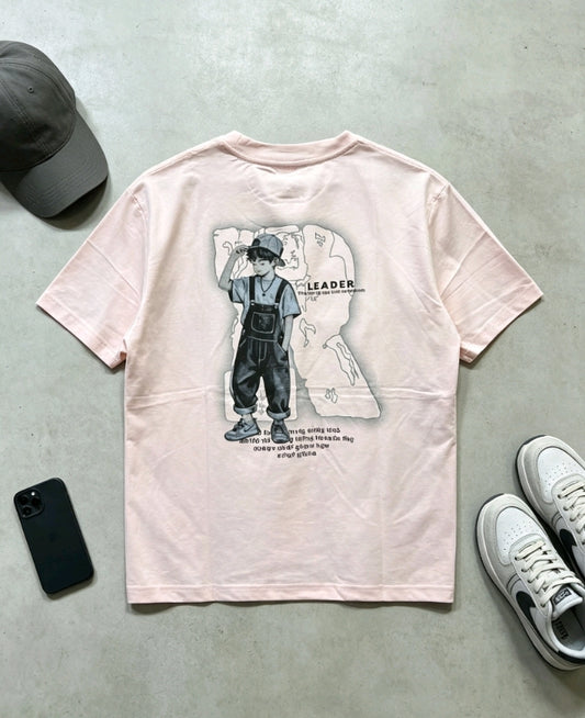 T-shirt Rose Pâle Leader