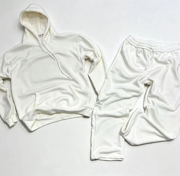 Ensemble Sweat & Jogger Blanc Minimaliste